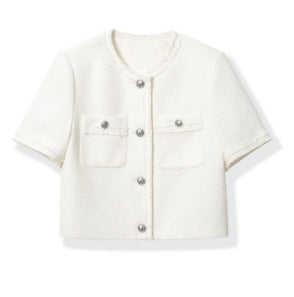 MEDUSE•BL1211 Summer new e-home port masterpiece! Lovely boxy striped blouse 