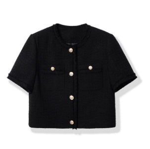 MEDUSE•BL1211 Summer new e-home port masterpiece! Lovely boxy striped blouse 